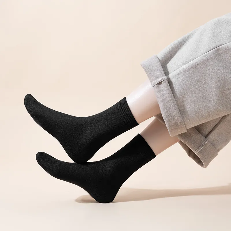 MIIOW Mid Calf Socks Women's 5 Pack-12