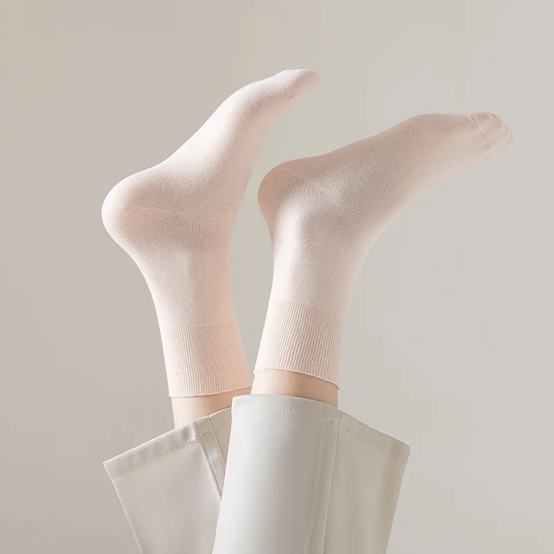MIIOW Mid Calf Socks Women's 5 Pack-15