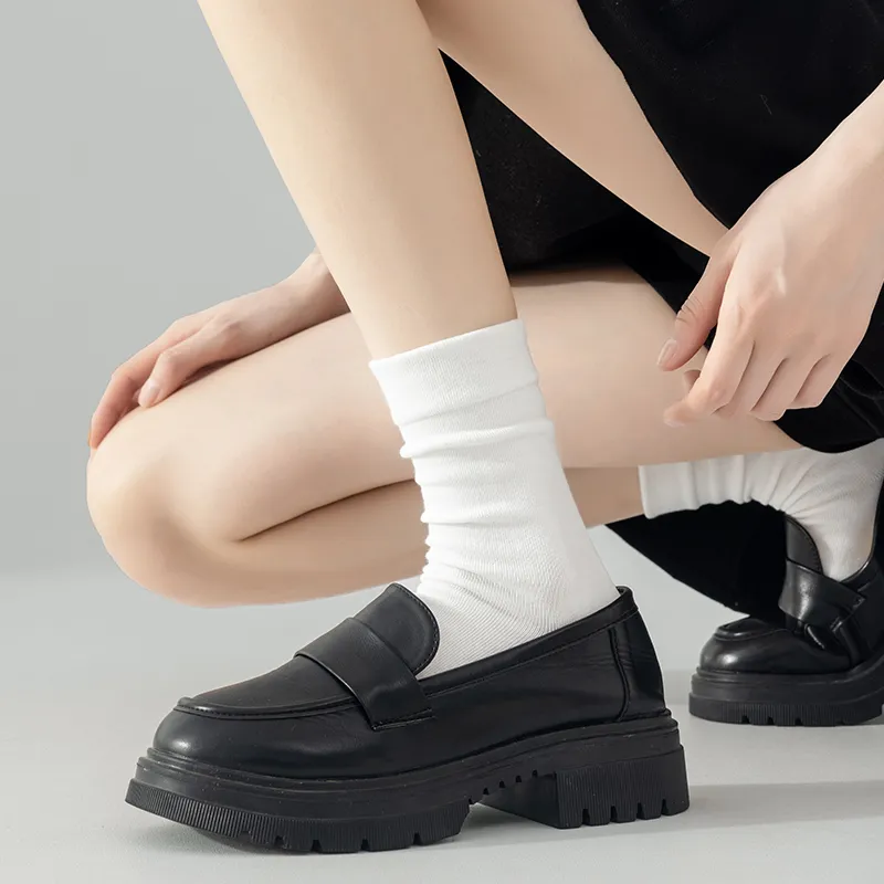 MIIOW Mid Calf Socks Women's 5 Pack-27