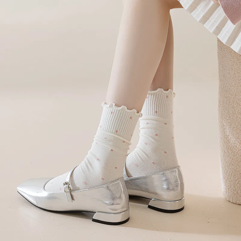 MIIOW Mid Calf Socks Women's 5 Pack-19