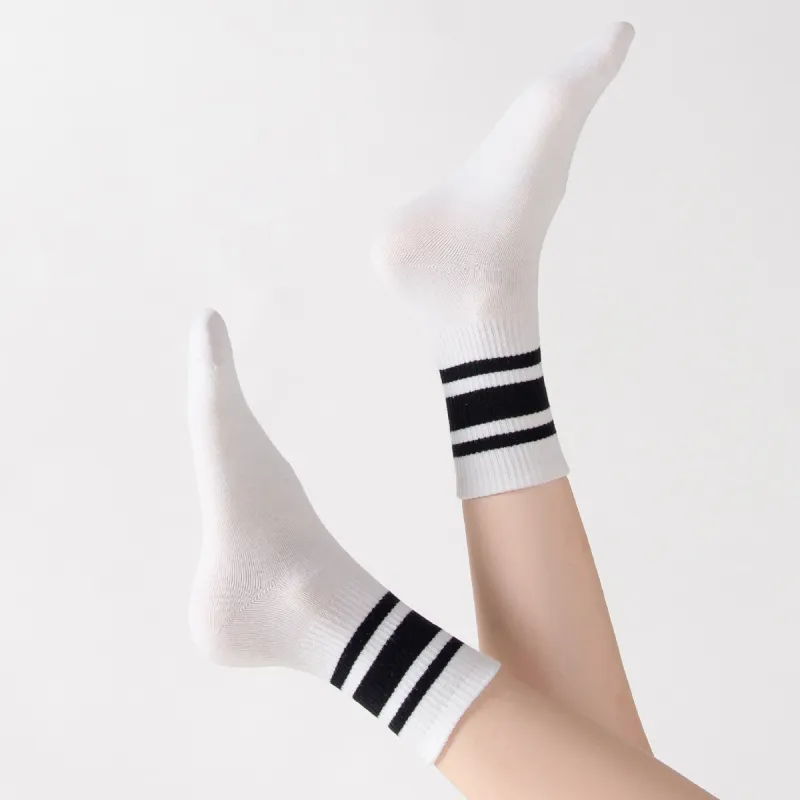 MIIOW Mid Calf Socks Women's 4 Pack-18