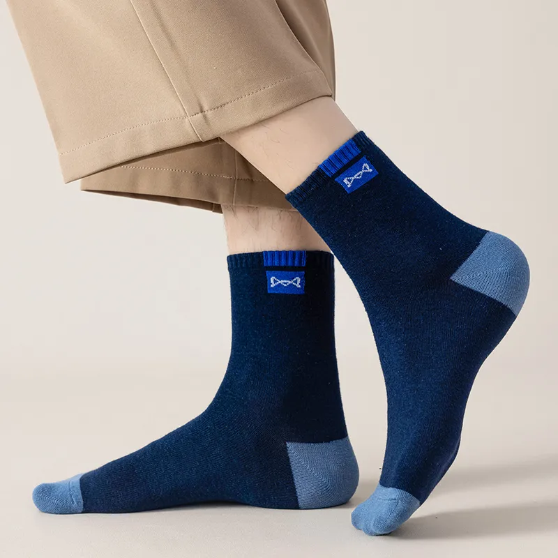 MIIOW Mid Calf Socks Men's 5 Pack-3