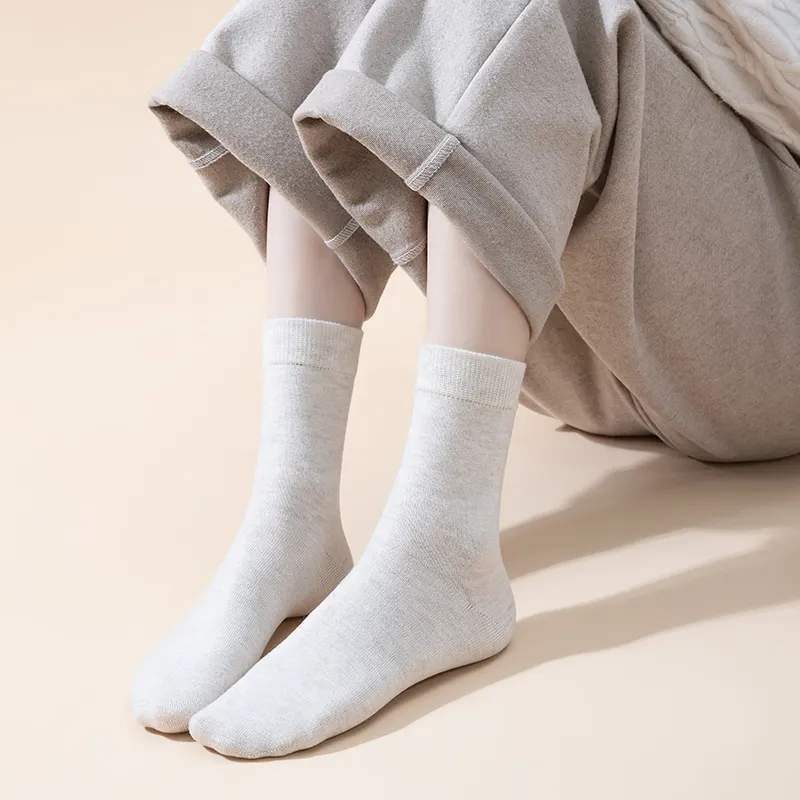 MIIOW Mid Calf Socks Women's 5 Pack-21