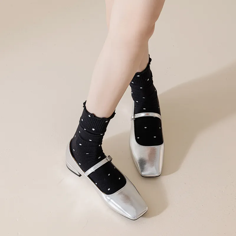 MIIOW Mid Calf Socks Women's 5 Pack-26