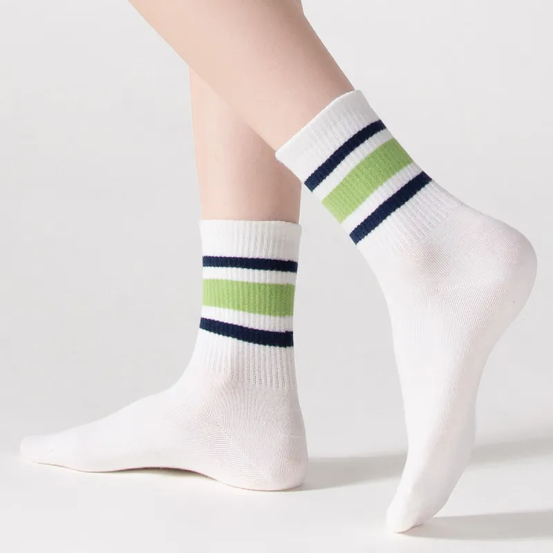 MIIOW Mid Calf Socks Women's 4 Pack-25