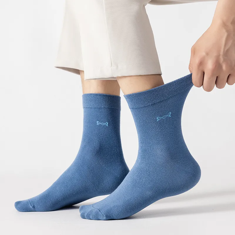 MIIOW Mid Calf Socks Men's Box 5 Pack-4