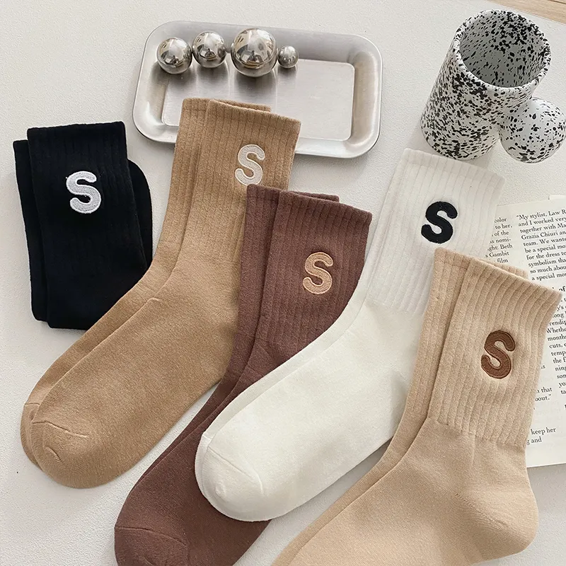 MIIOW Mid Calf Socks Unisex 5 Pack-5