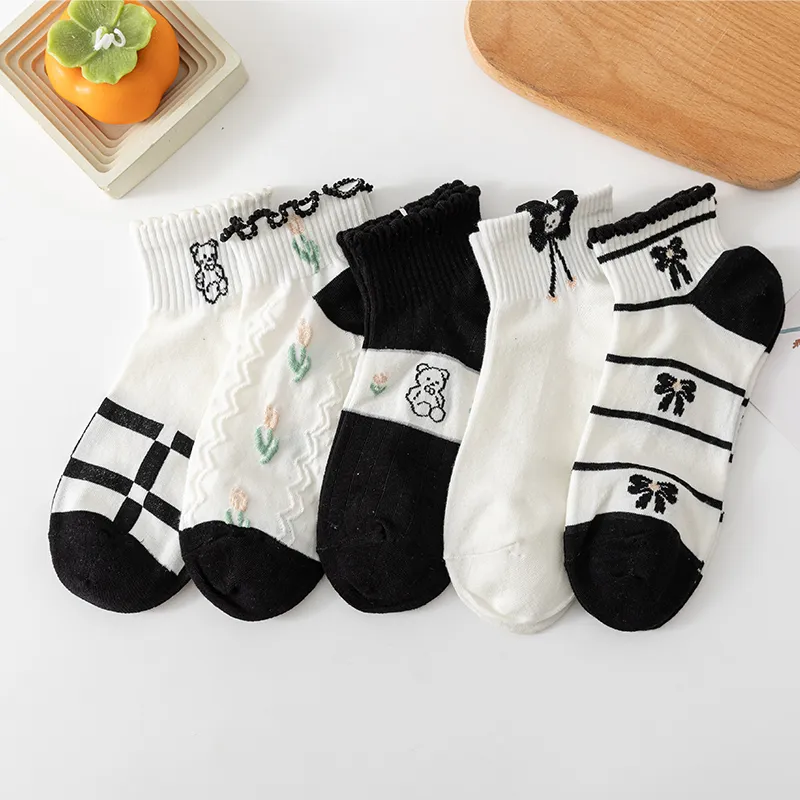 MIIOW No-Show Socks Women's 5 Pack-1
