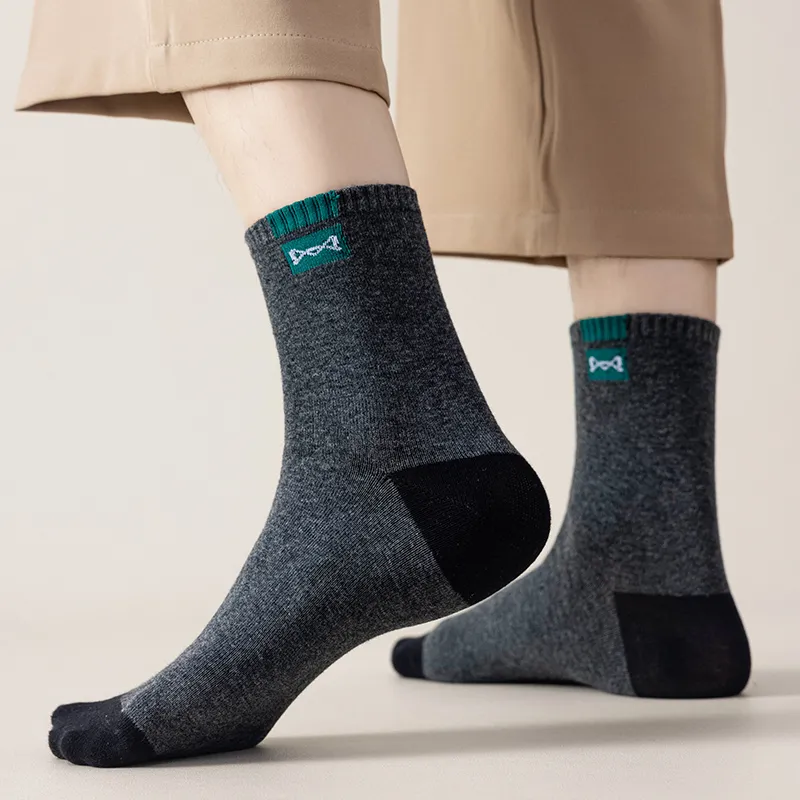 MIIOW Mid Calf Socks Men's 5 Pack-2