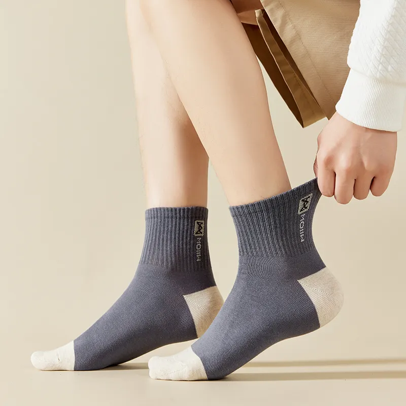 MIIOW Mid Calf Socks Men 5 Pack-10