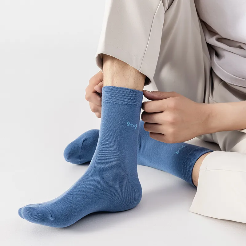MIIOW Mid Calf Socks Men's Box 5 Pack-8