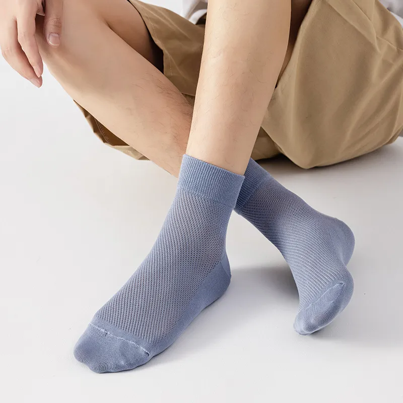MIIOW Mid Calf Socks Men's 5 Pack-9
