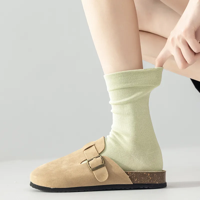 MIIOW Mid Calf Socks Women's 5 Pack-20