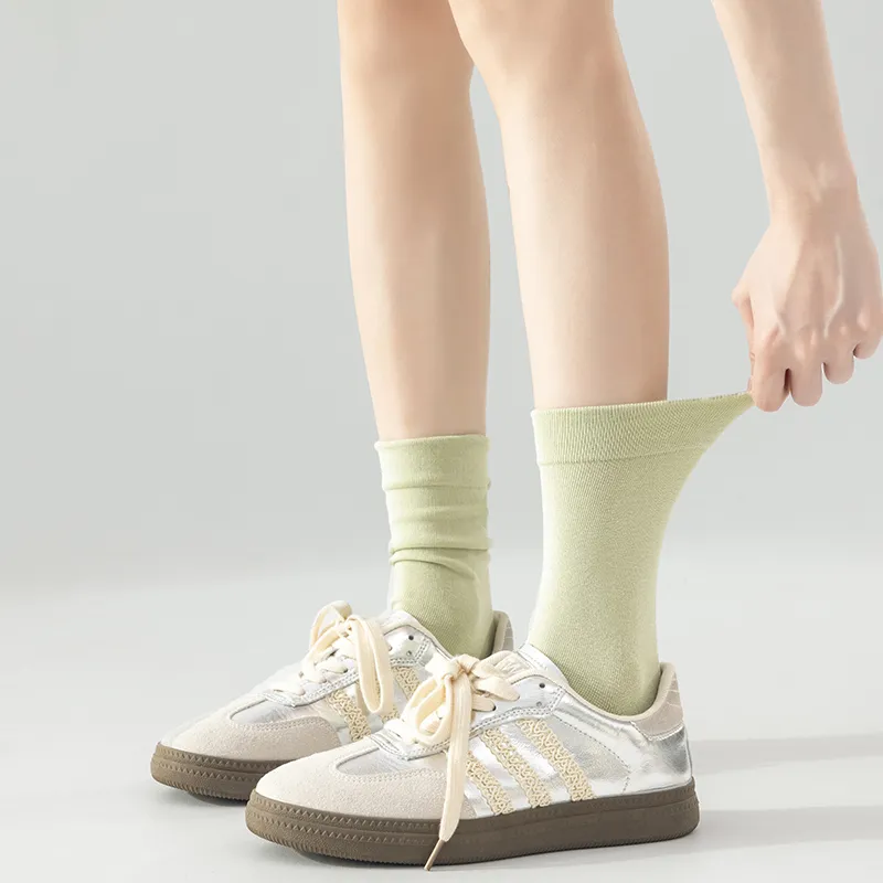 MIIOW Mid Calf Socks Women's 5 Pack-19