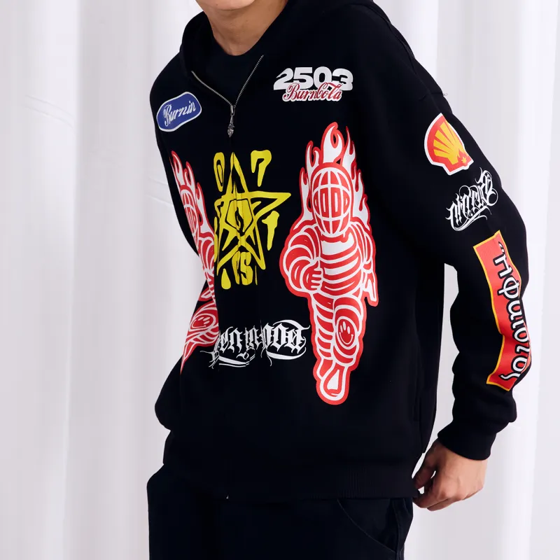 BURNIN Sweatshirts Unisex Black-5