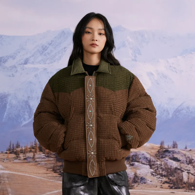 BURNIN Puffer Jacket Unisex Brown-6