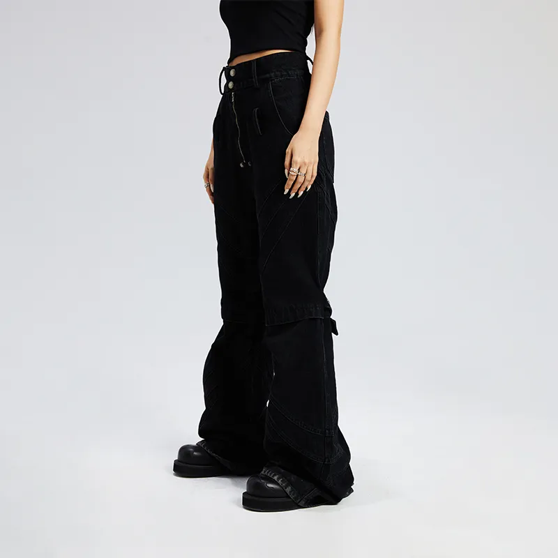 BURNIN BLACK BURNIN Jeans Unisex Black-8