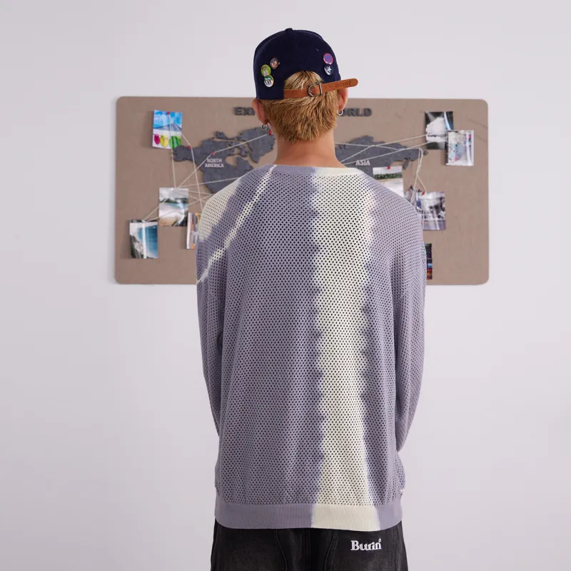 BURNIN Sweater Unisex Blue Gray-2