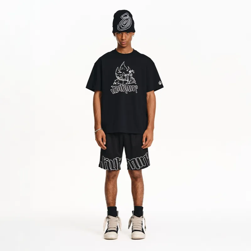 BURNIN T-Shirts Unisex Black-4