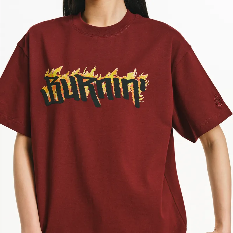 BURNIN T Shirts Unisex Deep Red-3