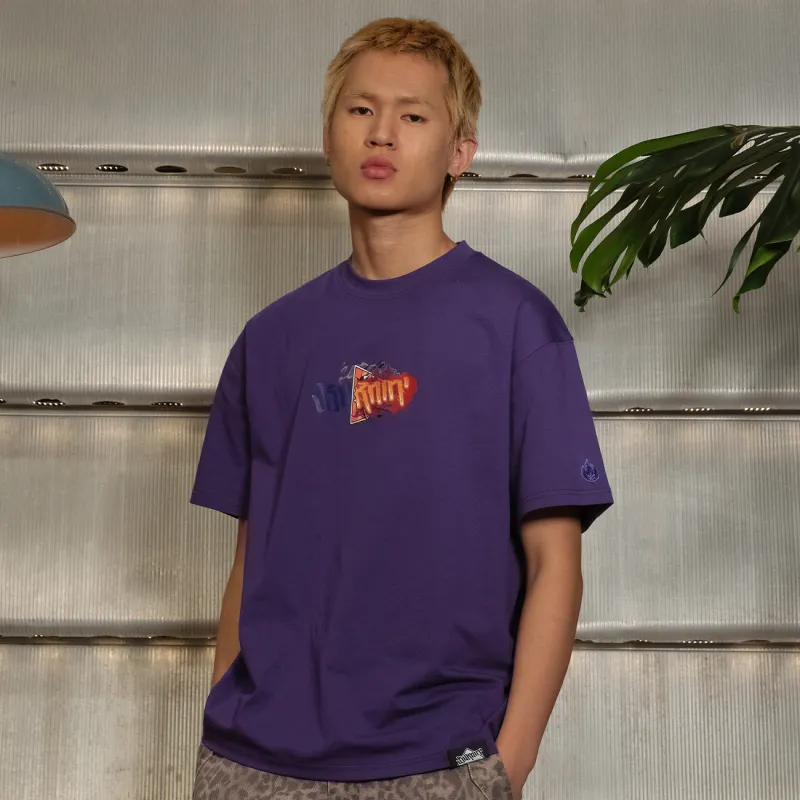 BURNIN T Shirts Unisex Purple-2