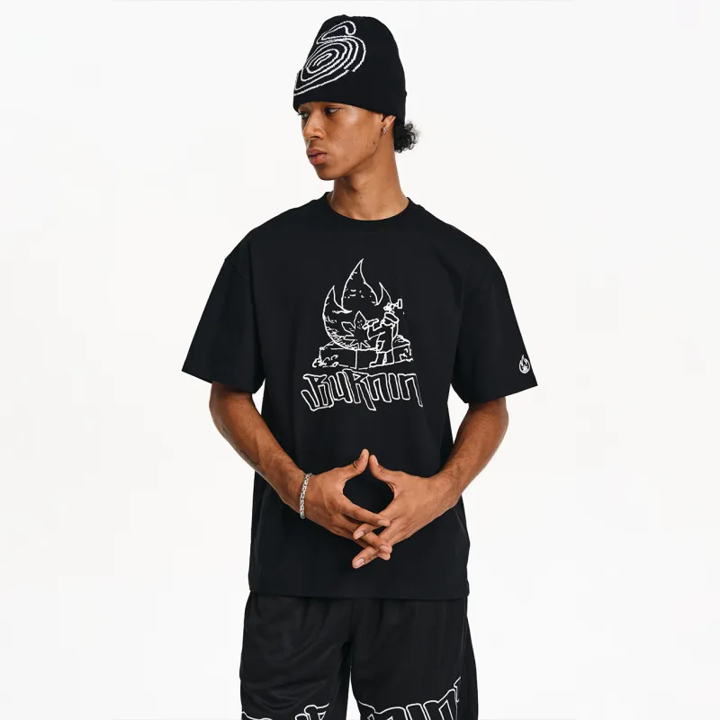 BURNIN T-Shirts Unisex Black-2