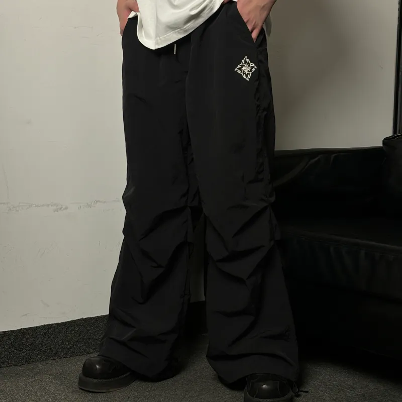 BURNIN Casual Pants Unisex Black-3