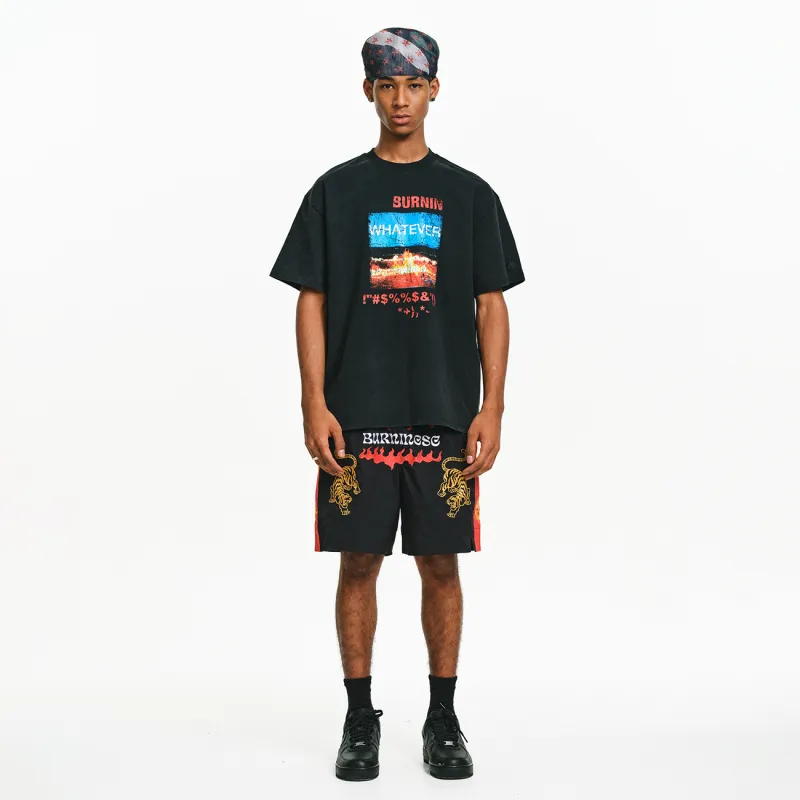 BURNIN T Shirts Unisex Black-4