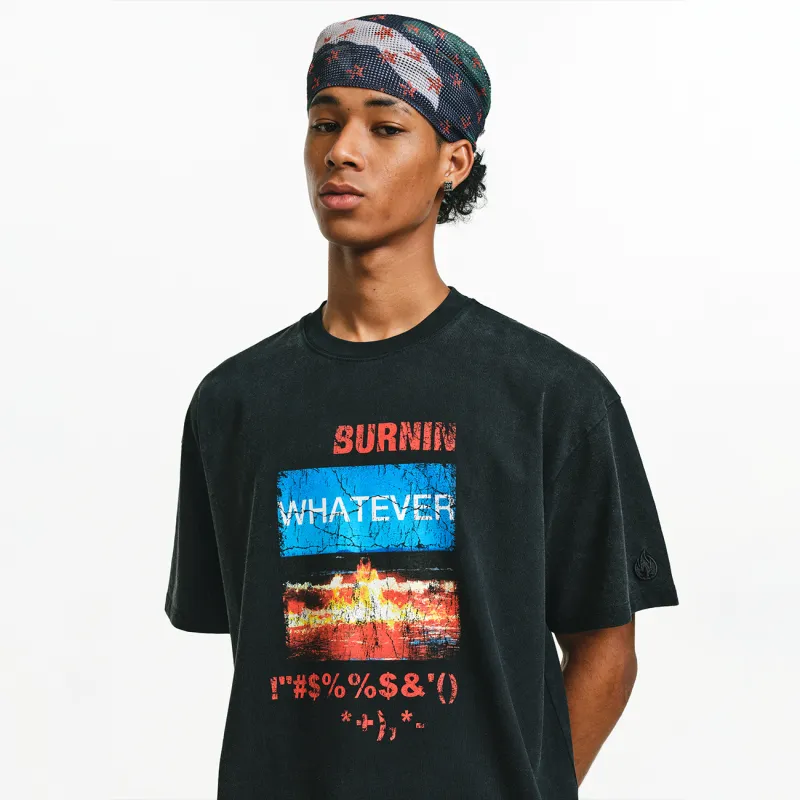 BURNIN T Shirts Unisex Black-3