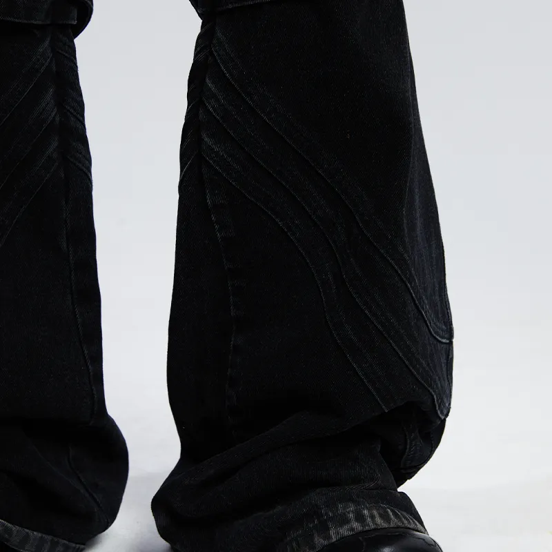 BURNIN BLACK BURNIN Jeans Unisex Black-4