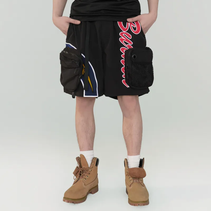 BURNIN Casual Shorts Unisex Black-3