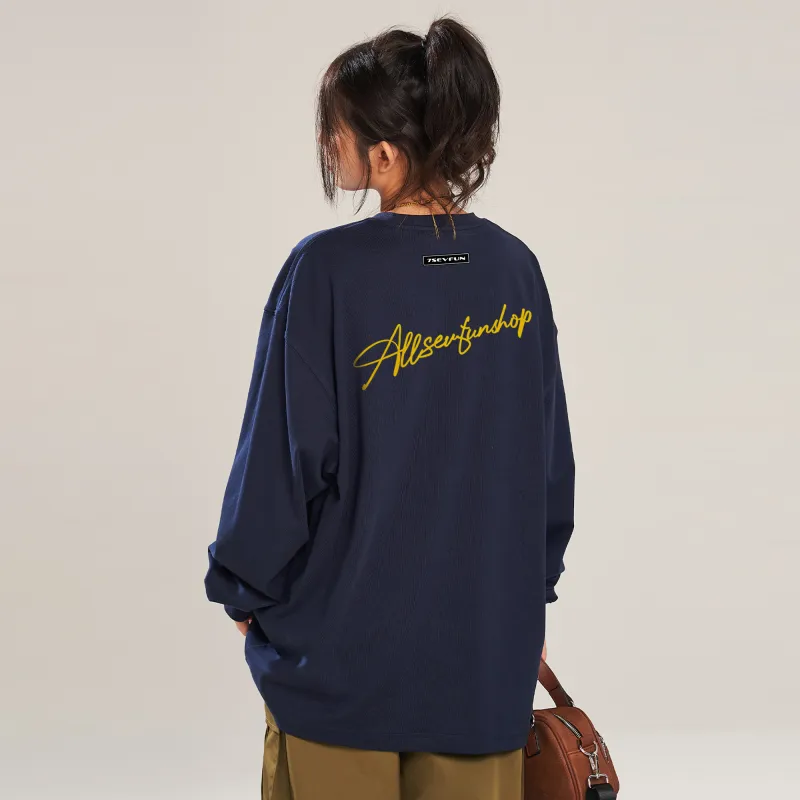 7 SEVFUN T-Shirt Unisex Navy Blue-3