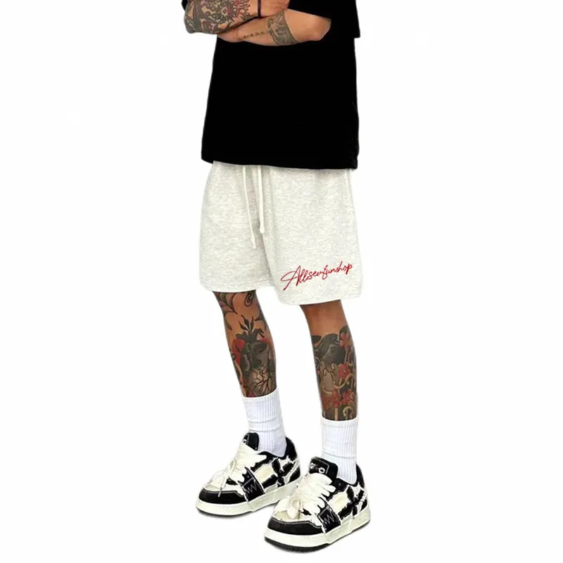7 SEVFUN Shorts Unisex White Heather Gray-5