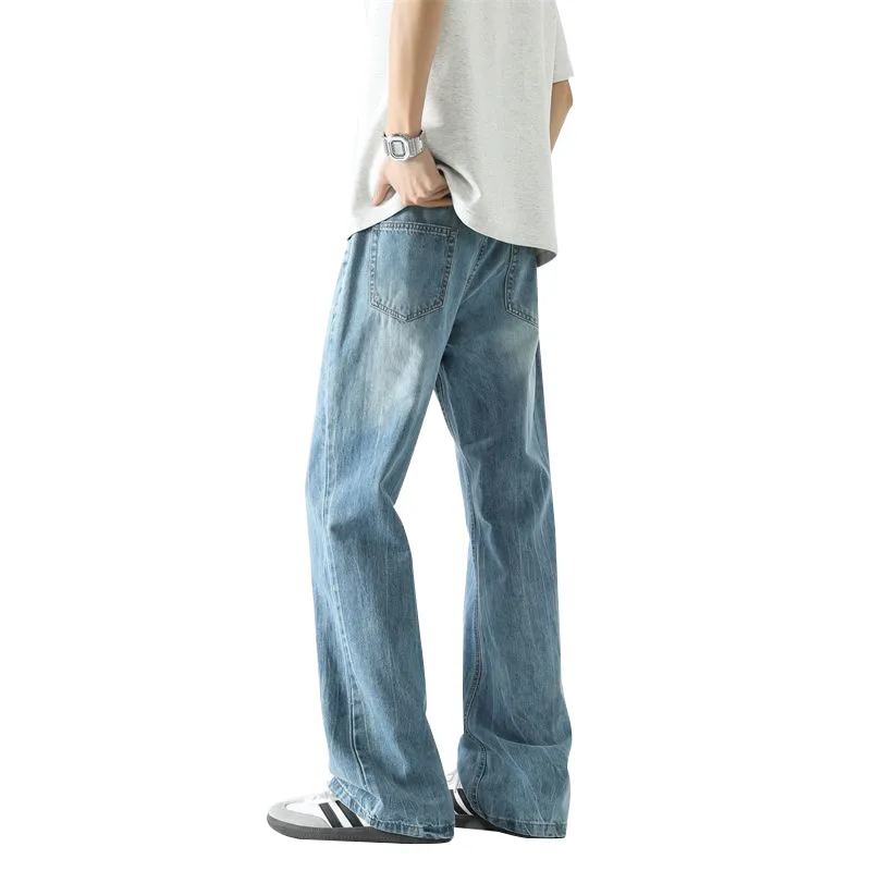 7 SEVFUN Jeans Unisex Washed Blue Summer Thin-1