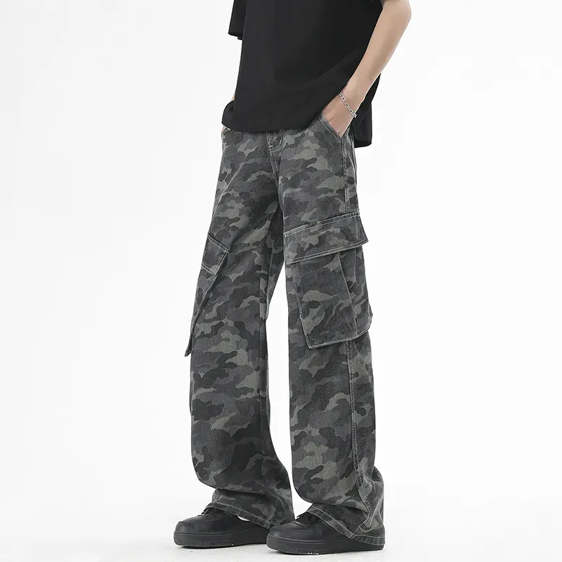 7 SEVFUN Jeans Unisex Camouflage Gray-3