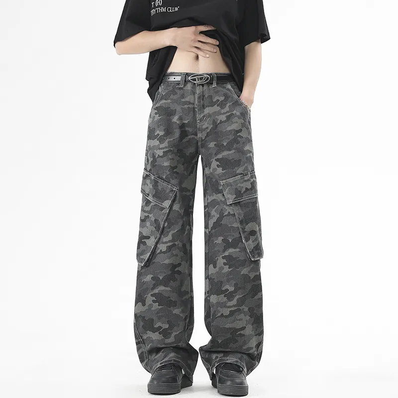 7 SEVFUN Jeans Unisex Camouflage Gray-2