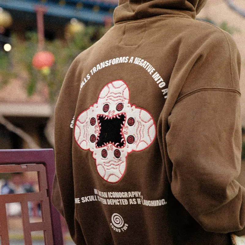 Round Two Sweatshirt Unisex Brown-2