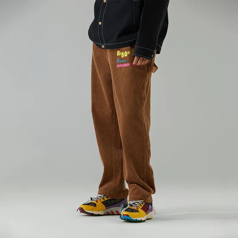 Round Two Casual Pants Unisex Brown-2