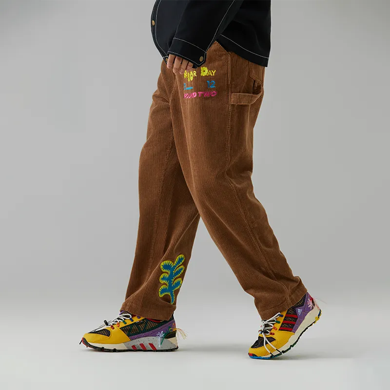 Round Two Casual Pants Unisex Brown-4