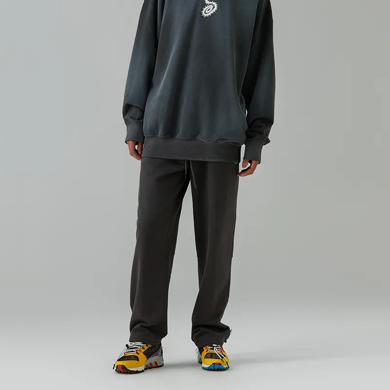 Round Two Knitted Sweatpants Unisex Dark Gray-2