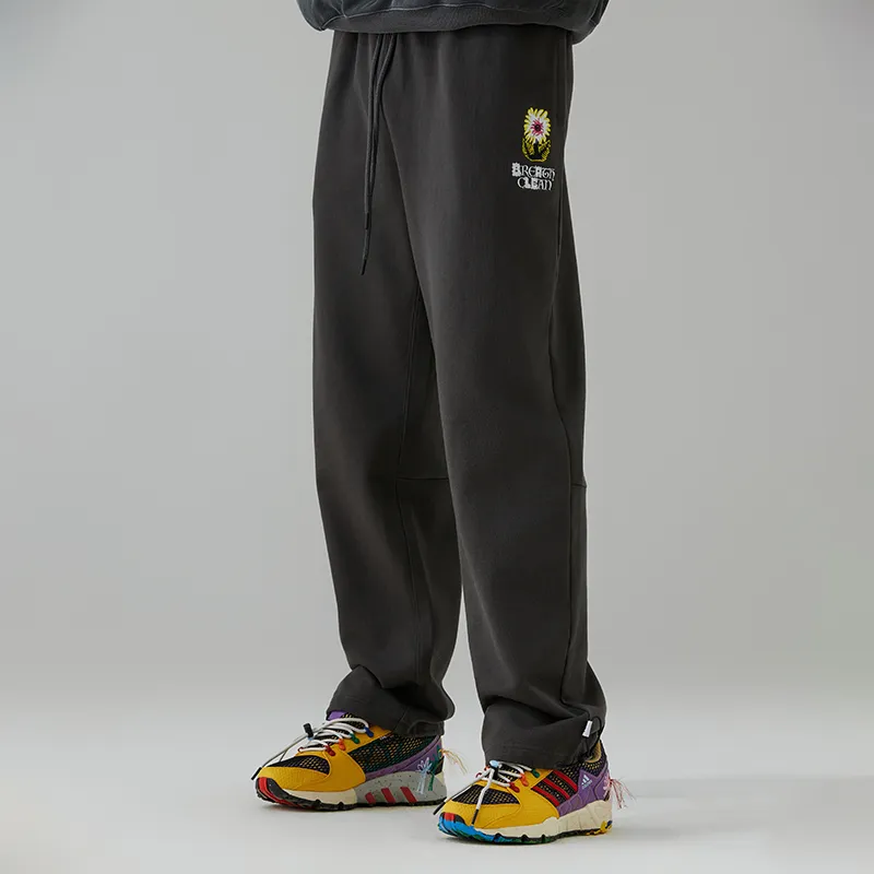 Round Two Knitted Sweatpants Unisex Dark Gray-4
