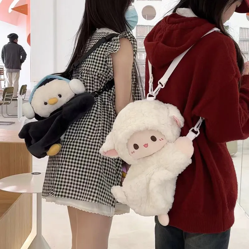 Holding Bamboo Polyester Backpack Large Size Unisex White-4