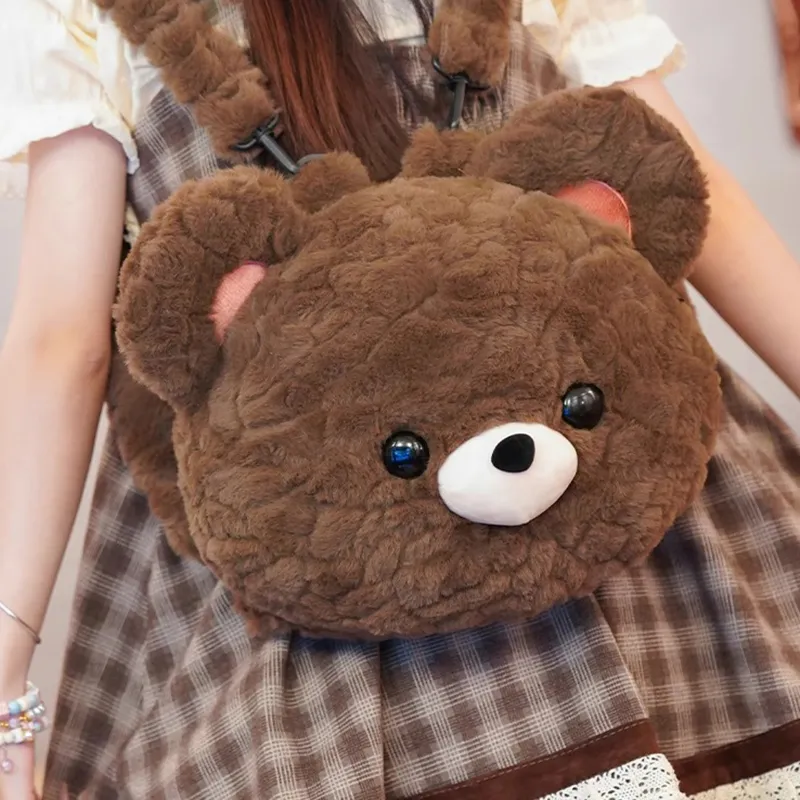 Holding Bamboo Polyester Backpack Regular Unisex Brown-13