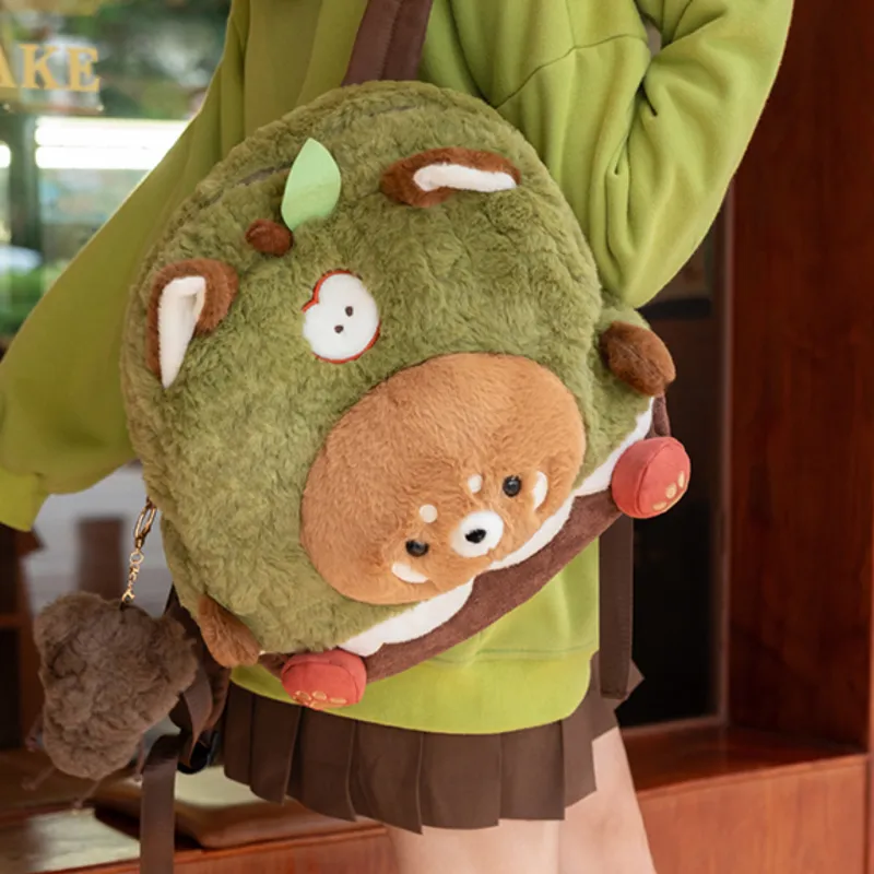 Holding Bamboo Polyester Backpack Regular Unisex Green-2