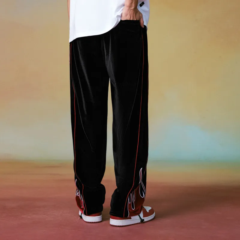 BEASTER Casual Pants Unisex Black-3