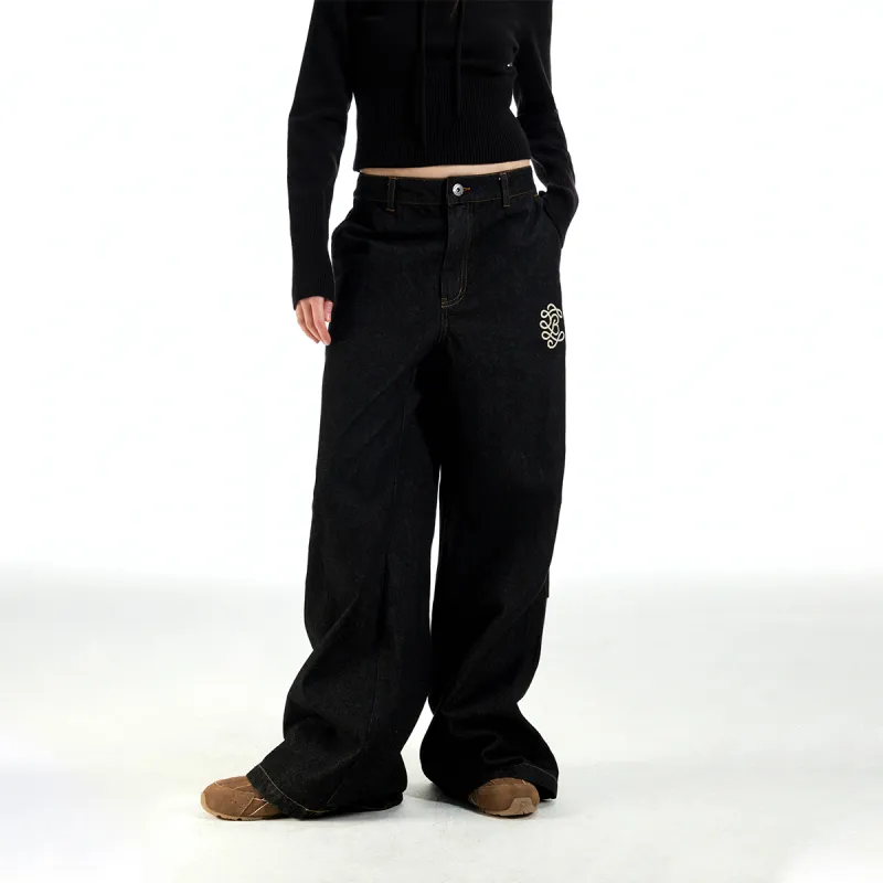 BEASTER Jeans Unisex Denim Black-2