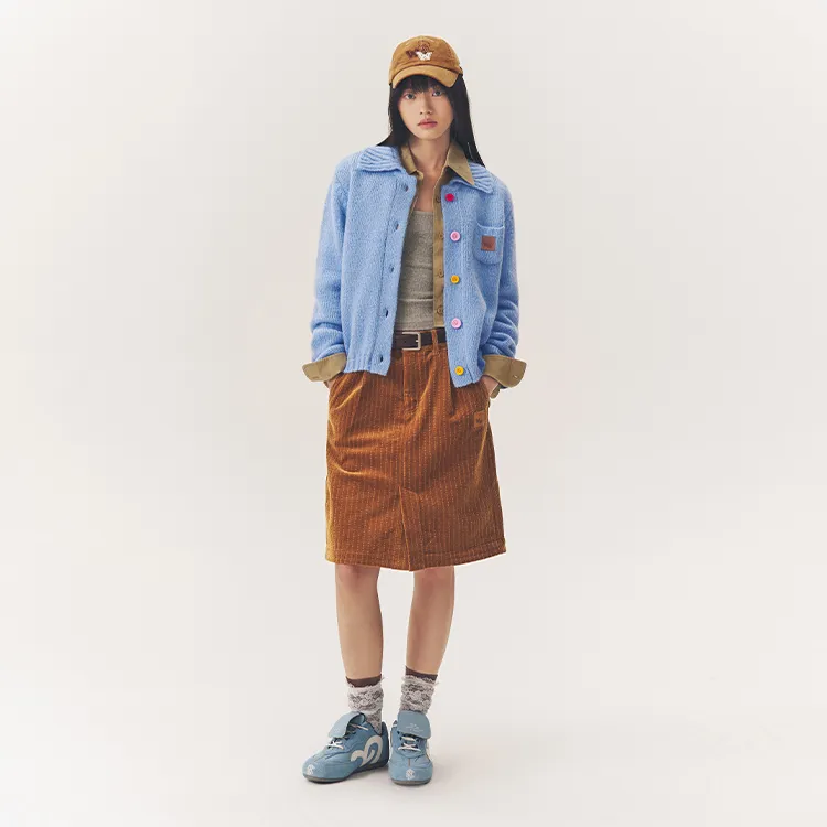 BEASTER Casual Short Skirts Women's Brown-2