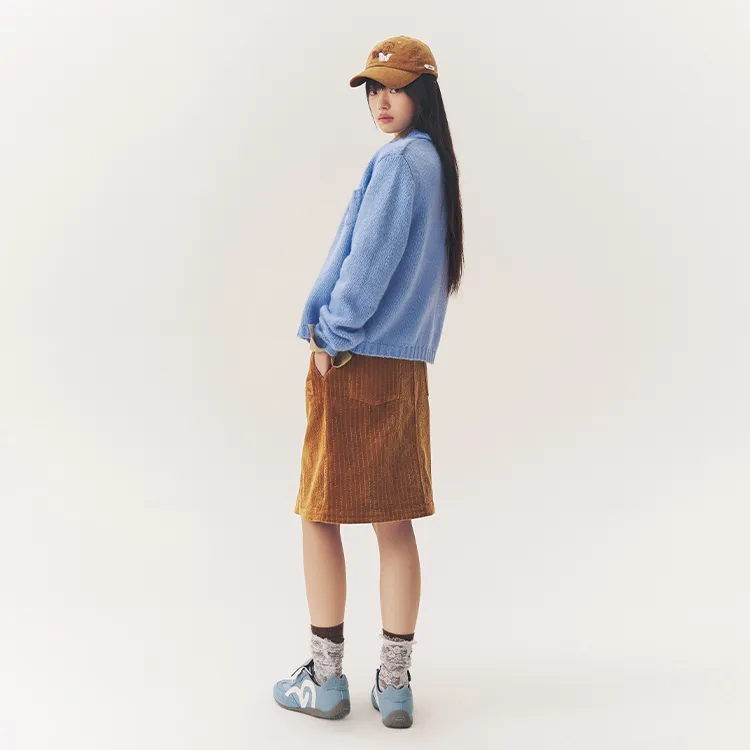 BEASTER Casual Short Skirts Women's Brown-3