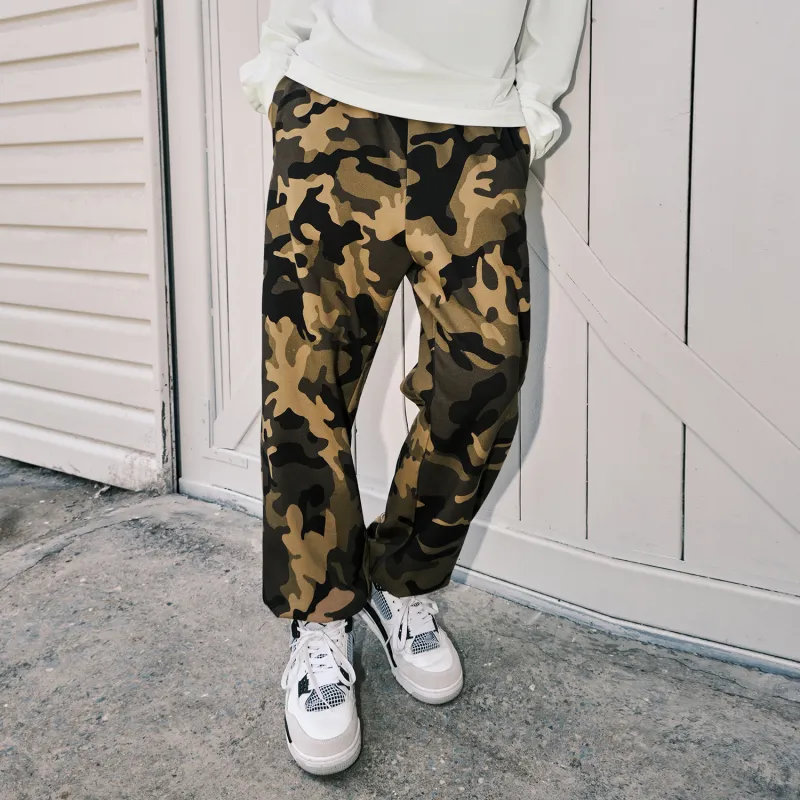 BEASTER Knitted Sweatpants Unisex Camouflage-4
