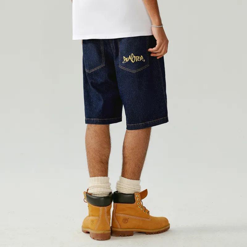 BEASTER Denim Shorts Unisex-5